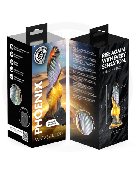 EPIC PHOENIX DILDO EL RESURGIR DEL PLACER RECARGABLE CONTROL REMOTO