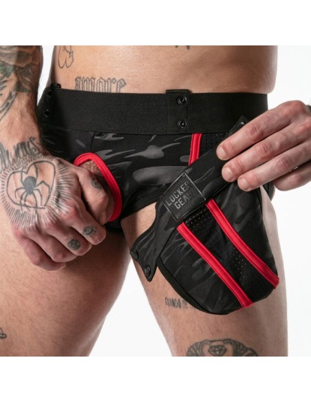 LOCKER GEAR FULL MILITARY ACCESS JOCK BRIEF ROJO S