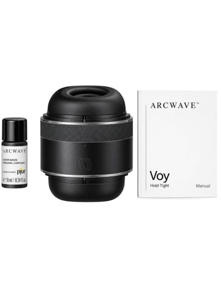 ARCWAVE VOY MASTURBADOR MASCULINO CON 8 AJUSTES DE PRESIAN NEGRO LUBRICANTE 10 ML INCLUIDO