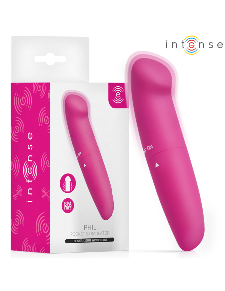 INTENSE PHIL VIBRADOR PUNTO G ROSA 13 CM