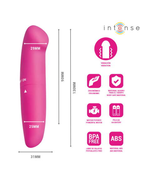 INTENSE PHIL VIBRADOR PUNTO G ROSA 13 CM