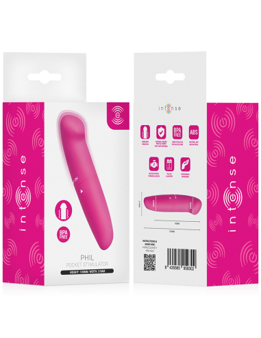 INTENSE PHIL VIBRADOR PUNTO G ROSA 13 CM