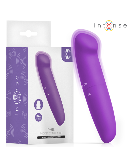 INTENSE PHIL VIBRADOR PUNTO G LILA 13 CM