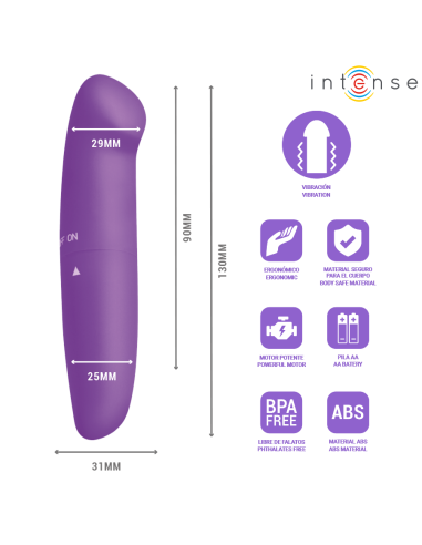 INTENSE PHIL VIBRADOR PUNTO G LILA 13 CM