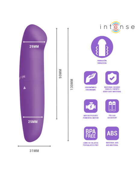 INTENSE PHIL VIBRADOR PUNTO G LILA 13 CM
