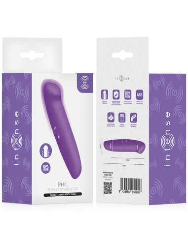 INTENSE PHIL VIBRADOR PUNTO G LILA 13 CM
