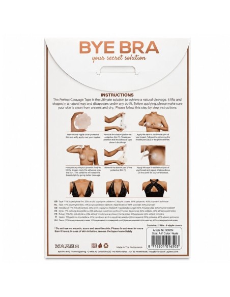 BYE BRA CINTA REALZADORA CUBREPEZONES GRATIS COPA A F