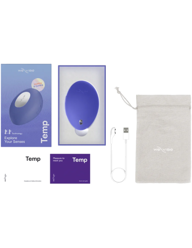 WE VIBE TEMP VIBRADOR CON FUNCIAN DE CALOR Y FRAO AZUL LAVANDA