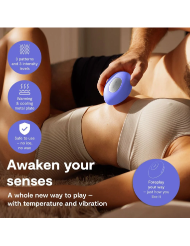 WE VIBE TEMP VIBRADOR CON FUNCIAN DE CALOR Y FRAO AZUL LAVANDA