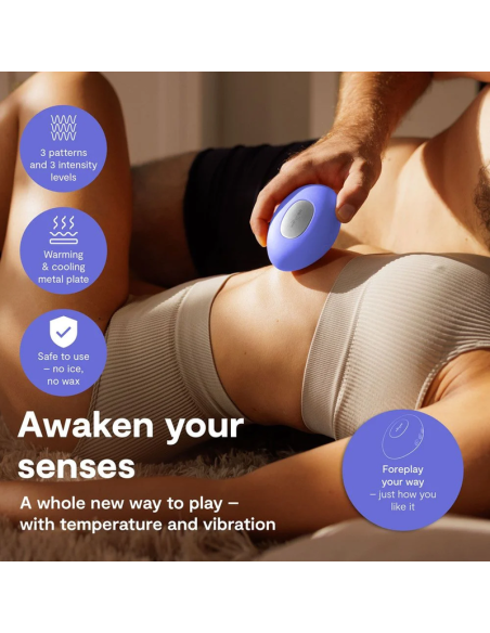 WE VIBE TEMP VIBRADOR CON FUNCIAN DE CALOR Y FRAO AZUL LAVANDA