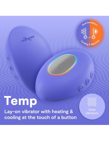 WE VIBE TEMP VIBRADOR CON FUNCIAN DE CALOR Y FRAO AZUL LAVANDA