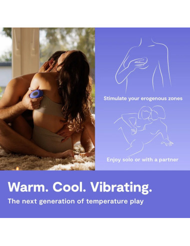 WE VIBE TEMP VIBRADOR CON FUNCIAN DE CALOR Y FRAO AZUL LAVANDA