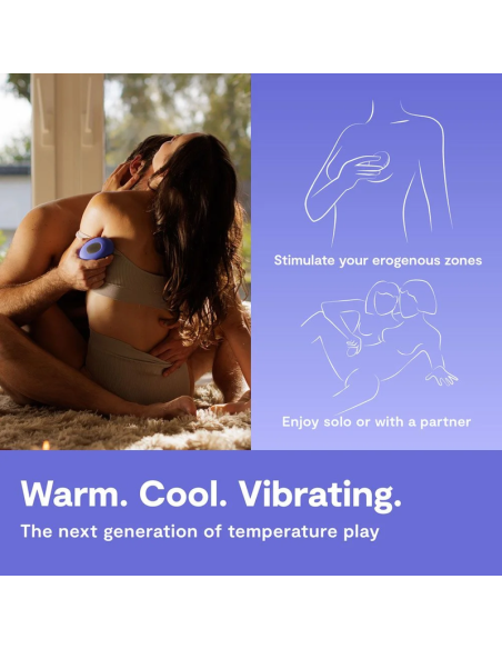 WE VIBE TEMP VIBRADOR CON FUNCIAN DE CALOR Y FRAO AZUL LAVANDA
