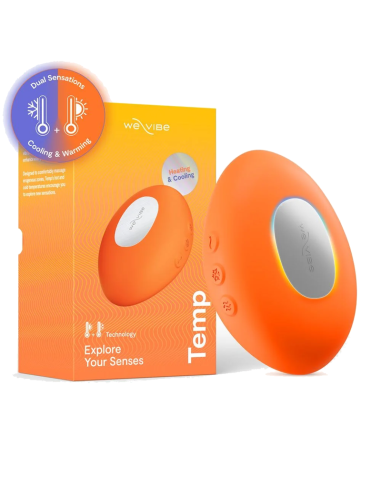 WE VIBE TEMP VIBRADOR CON FUNCIAN DE CALOR Y FRAO MANDARINA