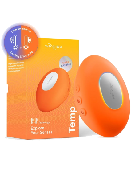 WE VIBE TEMP VIBRADOR CON FUNCIAN DE CALOR Y FRAO MANDARINA