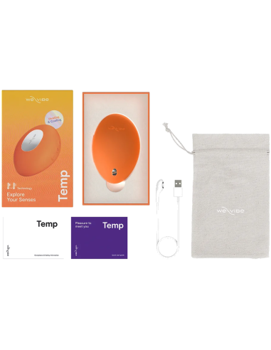 WE VIBE TEMP VIBRADOR CON FUNCIAN DE CALOR Y FRAO MANDARINA