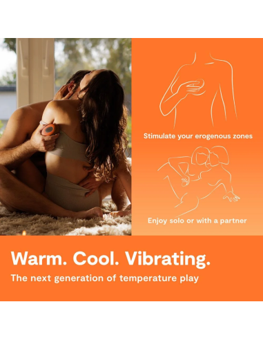 WE VIBE TEMP VIBRADOR CON FUNCIAN DE CALOR Y FRAO MANDARINA
