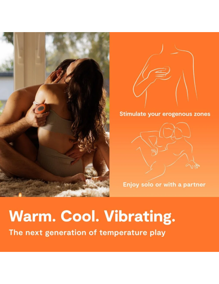 WE VIBE TEMP VIBRADOR CON FUNCIAN DE CALOR Y FRAO MANDARINA
