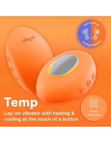 WE VIBE TEMP VIBRADOR CON FUNCIAN DE CALOR Y FRAO MANDARINA