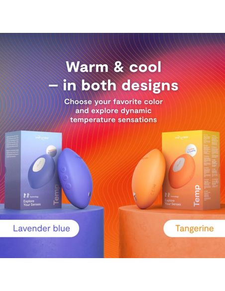 WE VIBE TEMP VIBRADOR CON FUNCIAN DE CALOR Y FRAO MANDARINA
