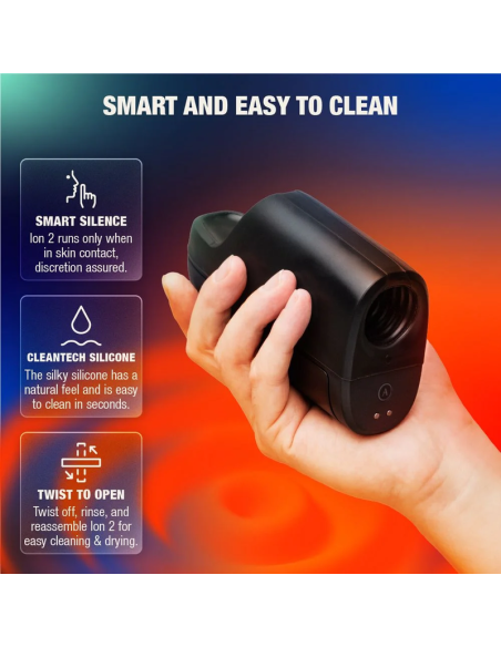 ARCWAVE ION 2 MASTURBADOR MASCULINO CON ESTIMULACIAN POR ONDAS DE AIRE NEGRO