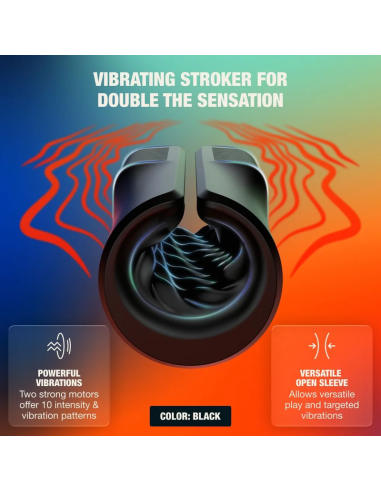 ARCWAVE ZING MASTURBADOR MASCULINO VIBRADOR CON DOBLE MOTOR NEGRO