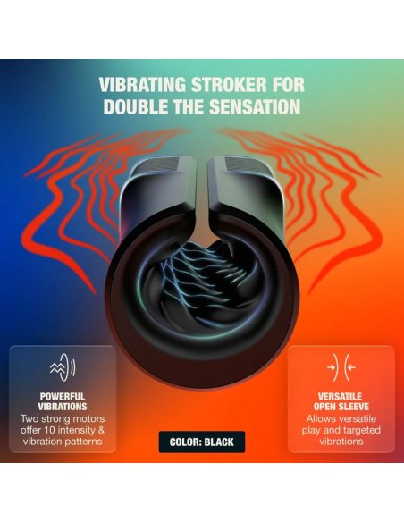 ARCWAVE ZING MASTURBADOR MASCULINO VIBRADOR CON DOBLE MOTOR NEGRO
