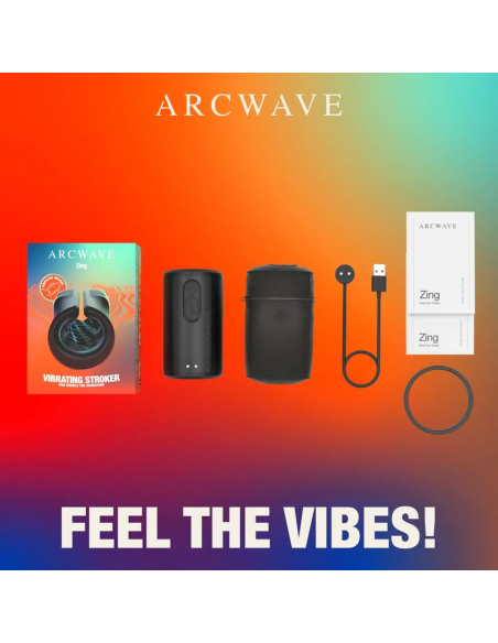 ARCWAVE ZING MASTURBADOR MASCULINO VIBRADOR CON DOBLE MOTOR NEGRO