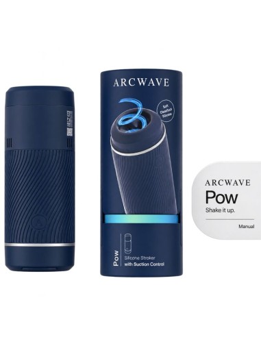 ARCWAVE POW MASTURBADOR MANUAL CON CONTROL DE SUCCIAN AZUL