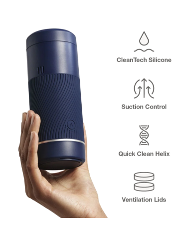 ARCWAVE POW MASTURBADOR MANUAL CON CONTROL DE SUCCIAN AZUL