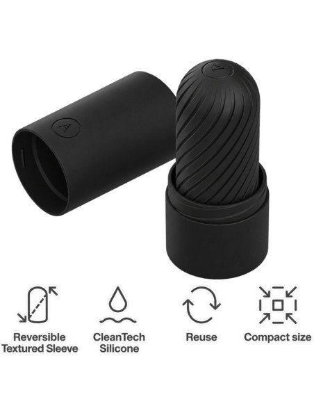ARCWAVE GHOST MASTURBADOR REVERSIBLE DE SILICONA NEGRO