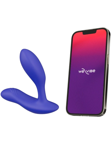WE VIBE VECTOR MASAJEADOR DE PRASTATA CON DOBLE ESTIMULACIAN AZUL REAL