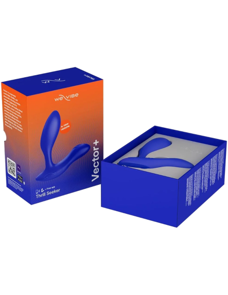 WE VIBE VECTOR MASAJEADOR DE PRASTATA CON DOBLE ESTIMULACIAN AZUL REAL