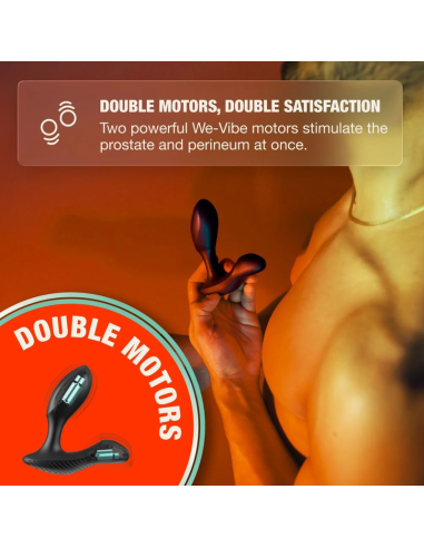 ARCWAVE PERK MASAJEADOR PROSTATICO VIBRADOR CON DOBLE MOTOR Y CONTROL REMOTO NEGRO