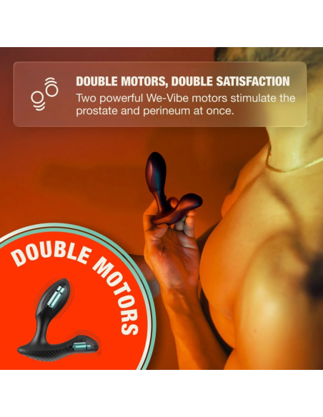 ARCWAVE PERK MASAJEADOR PROSTATICO VIBRADOR CON DOBLE MOTOR Y CONTROL REMOTO NEGRO