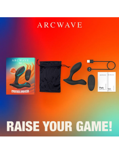 ARCWAVE PERK MASAJEADOR PROSTATICO VIBRADOR CON DOBLE MOTOR Y CONTROL REMOTO NEGRO