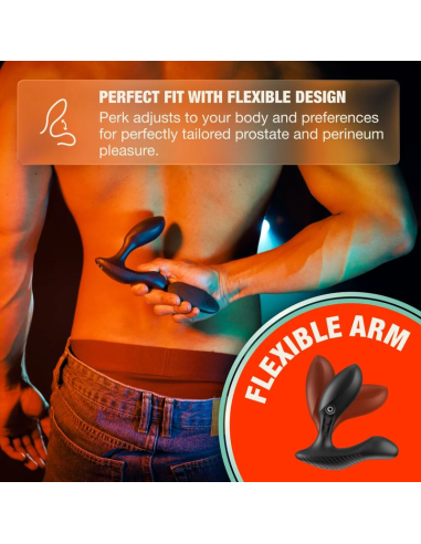 ARCWAVE PERK MASAJEADOR PROSTATICO VIBRADOR CON DOBLE MOTOR Y CONTROL REMOTO NEGRO