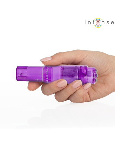 INTENSE KURT MINI MASAJEADOR CON 4 CABEZALES INTERCAMBIABLES LILA
