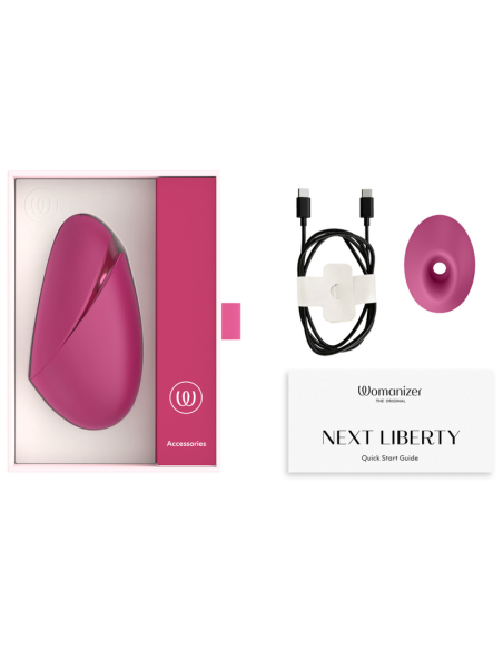 WOMANIZER NEXT LIBERTY ESTIMULADOR DE CLATORIS 3D PLEASURE AIR ROSA INTENSO