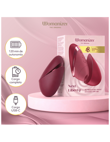 WOMANIZER NEXT LIBERTY ESTIMULADOR DE CLATORIS 3D PLEASURE AIR BURDEOS
