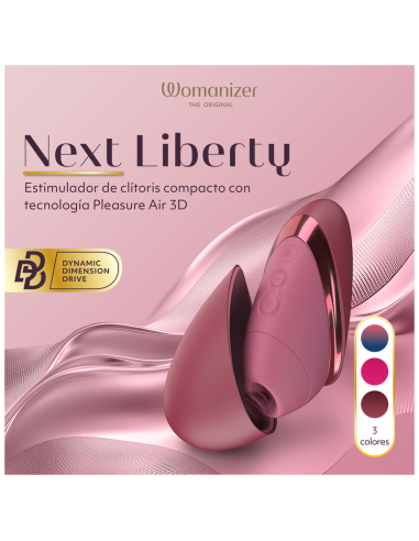 WOMANIZER NEXT LIBERTY ESTIMULADOR DE CLATORIS 3D PLEASURE AIR BURDEOS