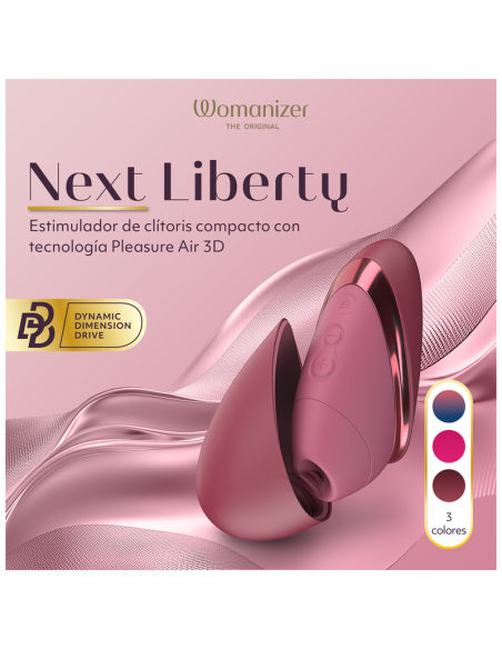 WOMANIZER NEXT LIBERTY ESTIMULADOR DE CLATORIS 3D PLEASURE AIR BURDEOS
