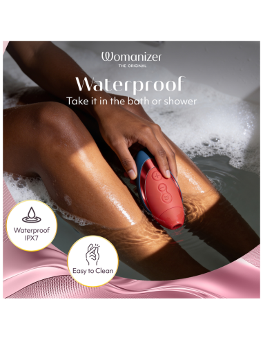 WOMANIZER NEXT LIBERTY ESTIMULADOR DE CLATORIS 3D PLEASURE AIR AZUL ROJO