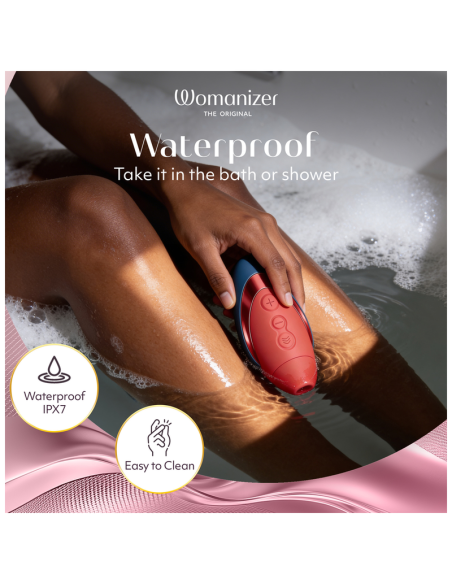 WOMANIZER NEXT LIBERTY ESTIMULADOR DE CLATORIS 3D PLEASURE AIR AZUL ROJO