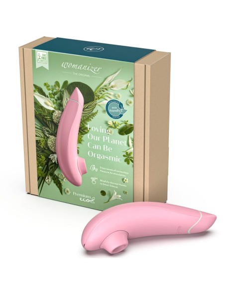 WOMANIZER PREMIUM ECO ESTIMULADOR DE CLATORIS POR SUCCIAN 12 NIVELES ROSA