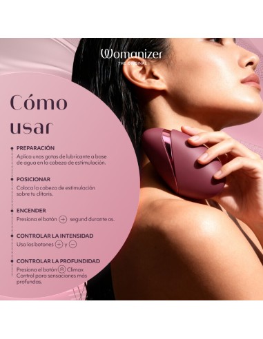 WOMANIZER NEXT ESTIMULADOR DE CLATORIS POR SUCCIAN 14 NIVELES BURDEOS