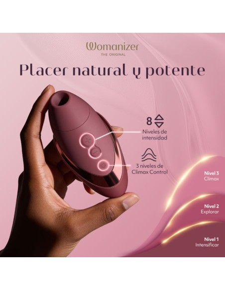 WOMANIZER NEXT ESTIMULADOR DE CLATORIS POR SUCCIAN 14 NIVELES BURDEOS