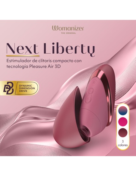 WOMANIZER NEXT ESTIMULADOR DE CLATORIS POR SUCCIAN 14 NIVELES BURDEOS
