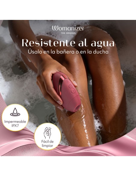 WOMANIZER NEXT ESTIMULADOR DE CLATORIS POR SUCCIAN 14 NIVELES BURDEOS