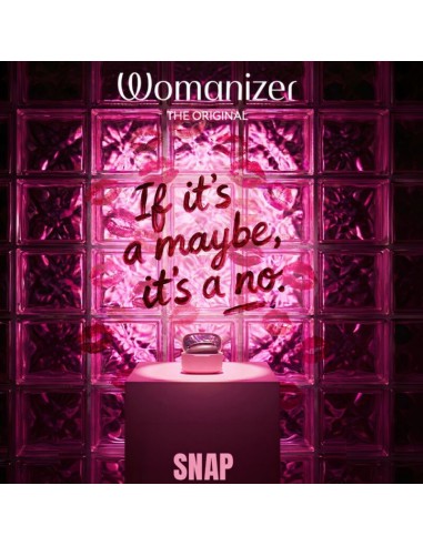 WOMANIZER SNAP ESTIMULADOR DE CLATORIS POR SUCCIAN 6 NIVELES BURDEOS